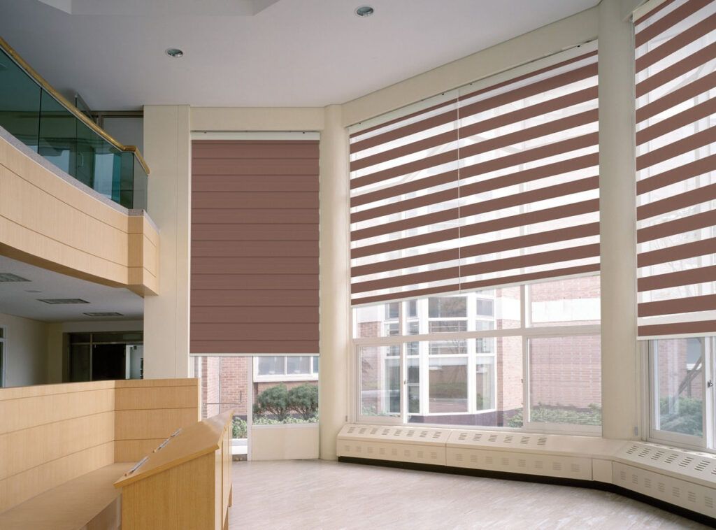 banded transitional shades for windows by RD Shades