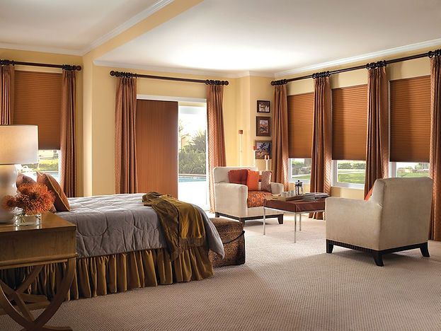 brown cellular shades
